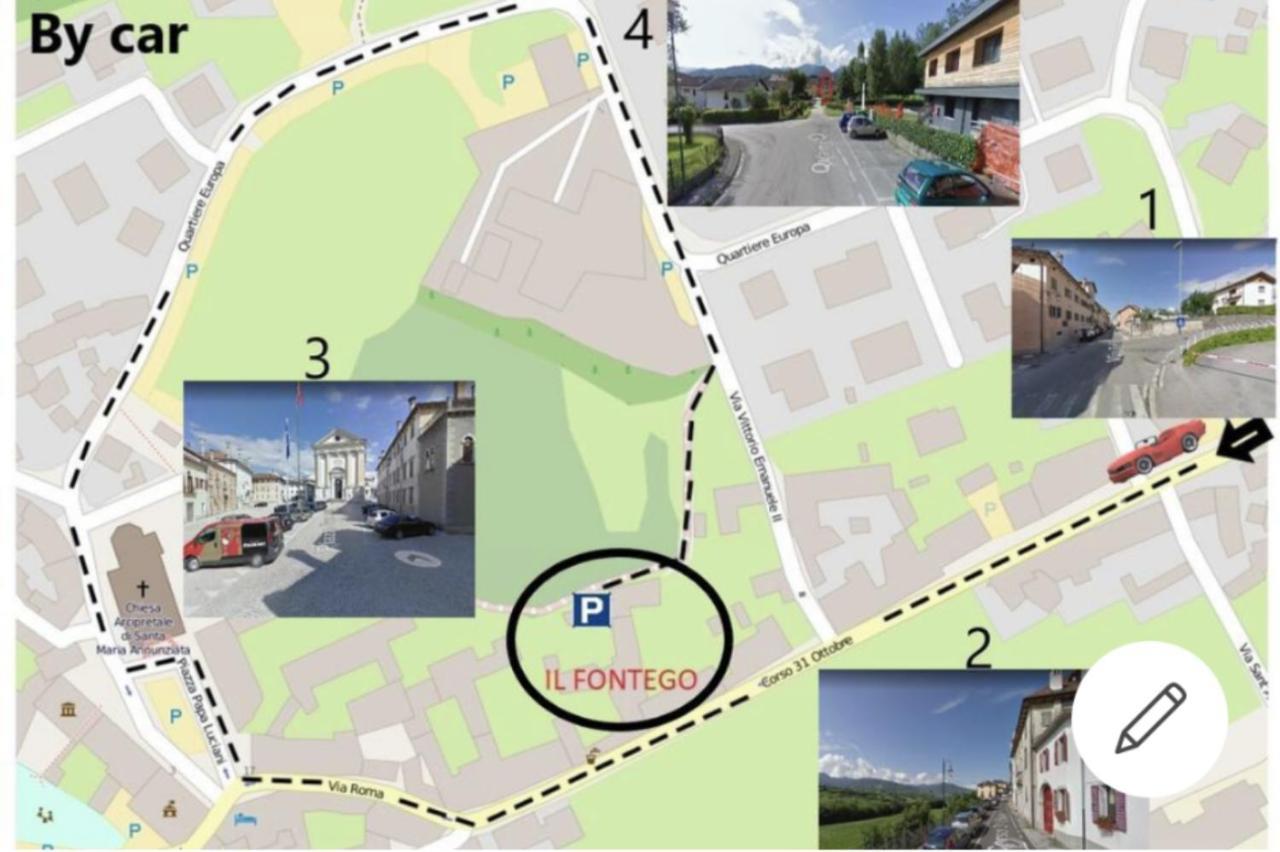 Bed and Breakfast Il Fontego Mel Esterno foto